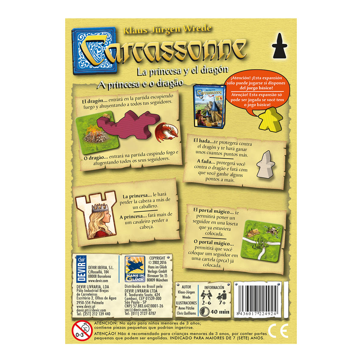 Carcassonne - Expansión: La Princesa y El Dragon - imagen 3