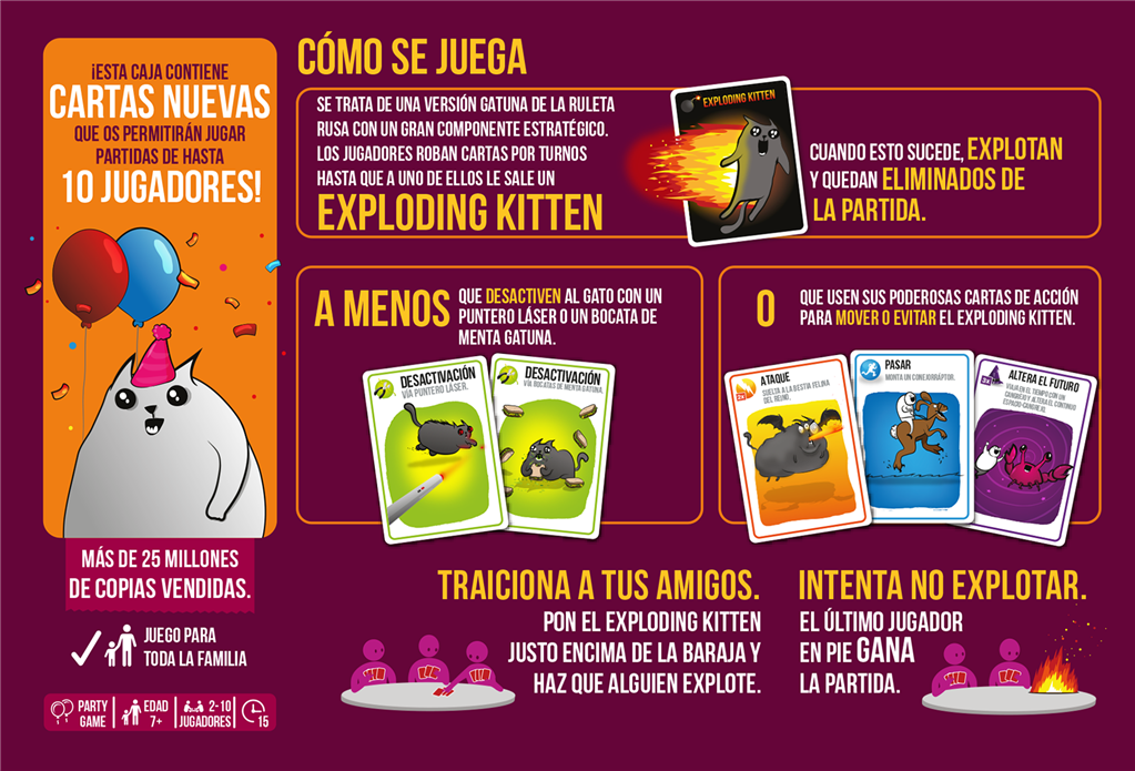 Exploding Kittens - Party Pack - imagen 4