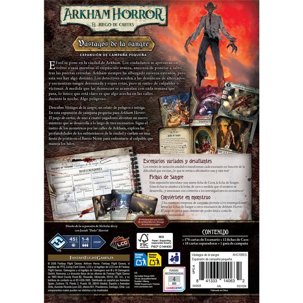 Arkham Horror: The Card Game - Vástagos de la sangre - imagen 4