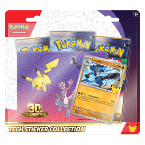 Pokémon TCG - Celebración 30.º Aniversario - Colección Lucario Tech Sticker (Español)