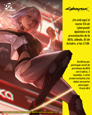 Cyberpunk TCG - Welcome to Night City - Pre-release Sábado 03/10