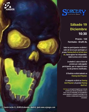 Evento Sorcery Sábado 19/12