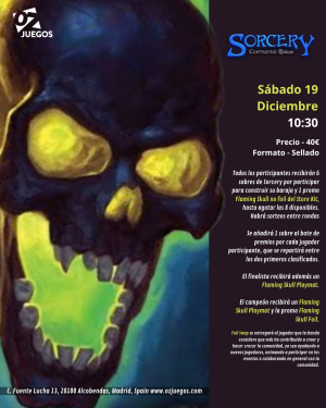 Evento Sorcery Sábado 19/12